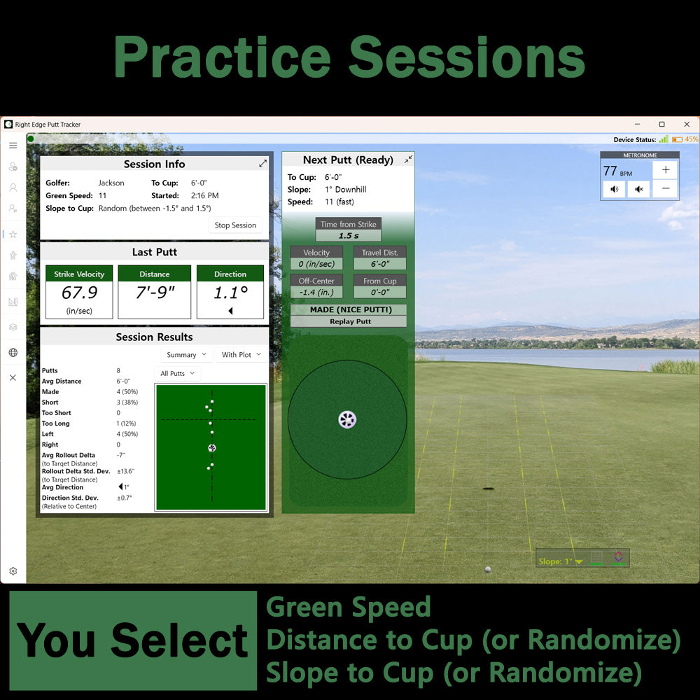 Right Edge Putt Tracker