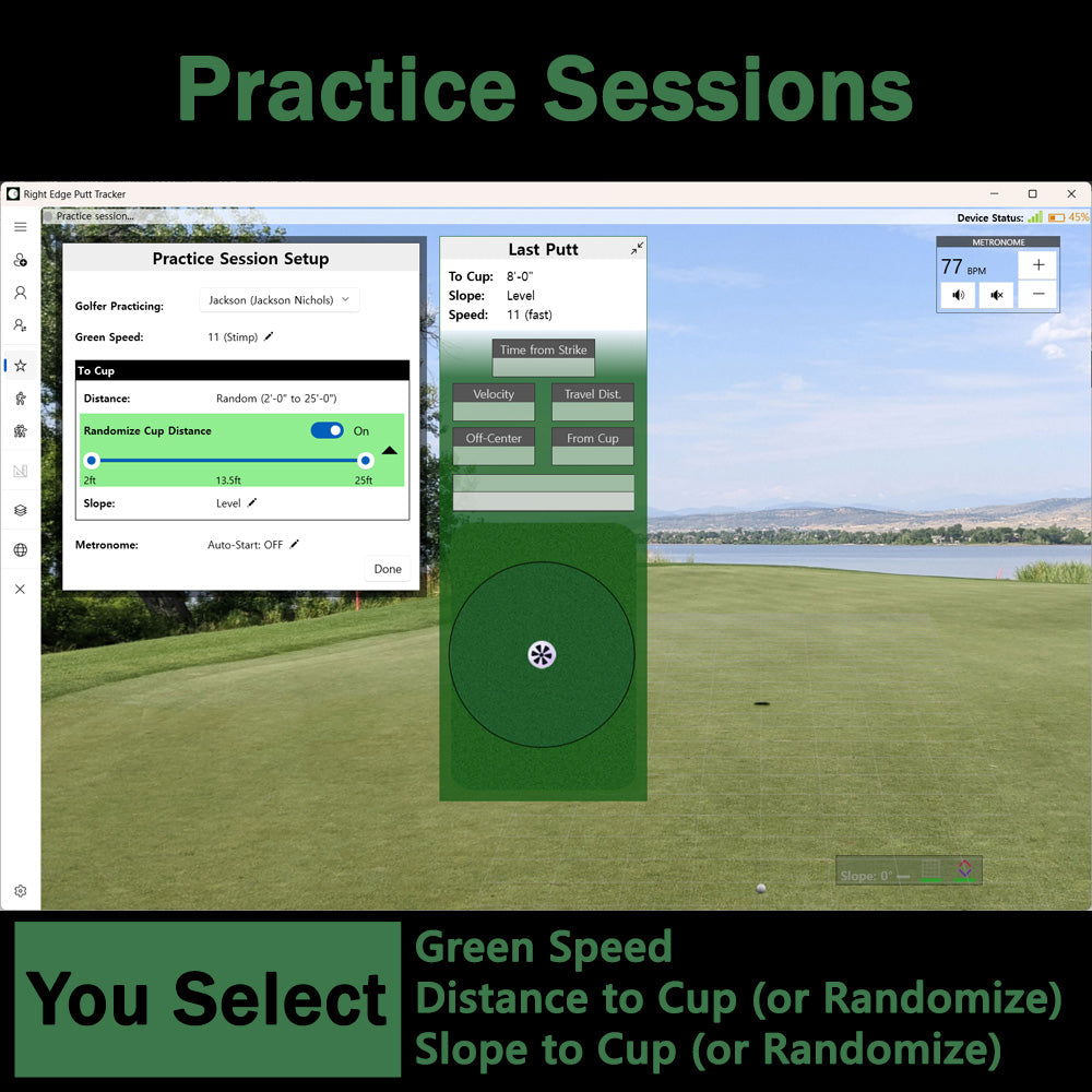 Right Edge Putt Tracker