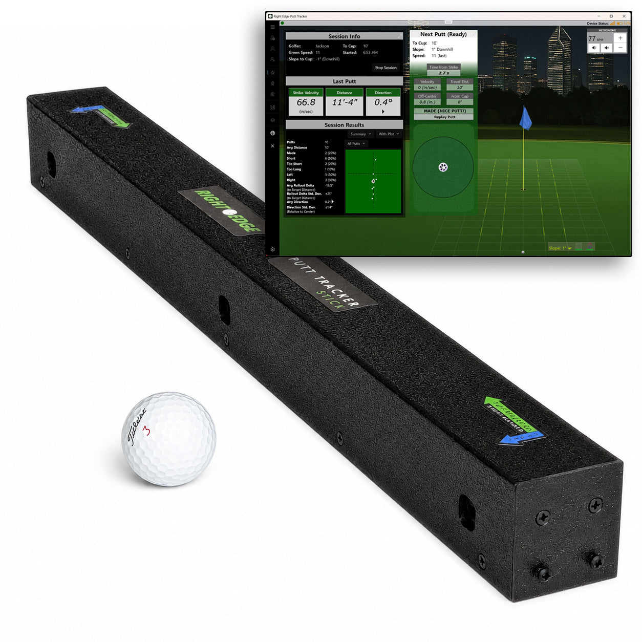 Right Edge Putt Tracker STICK