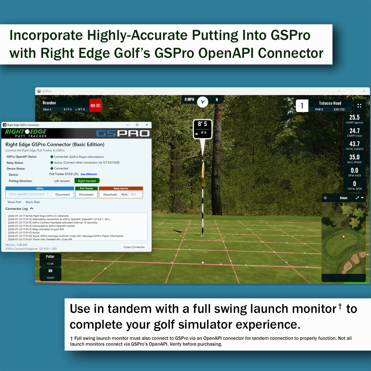 Right Edge Putt Tracker STICK
