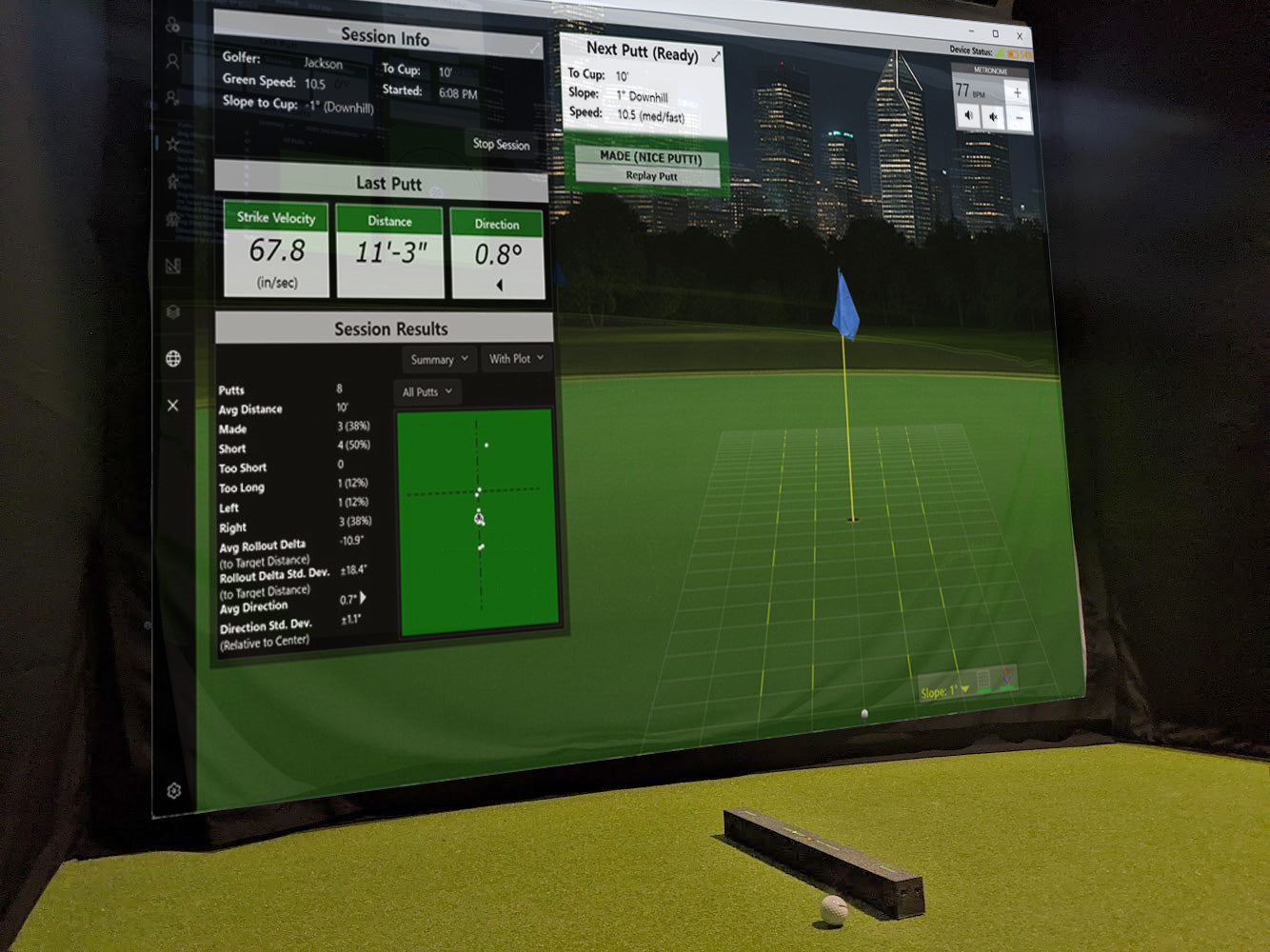 Right Edge Putt Tracker STICK