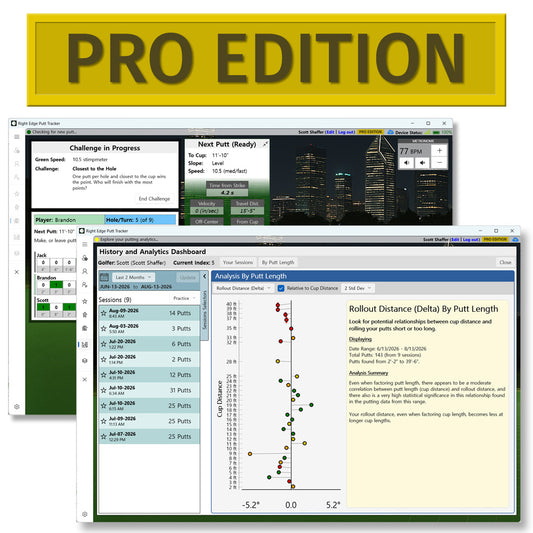 Putt Simulation and Analysis Software - Pro Edition Upgrade