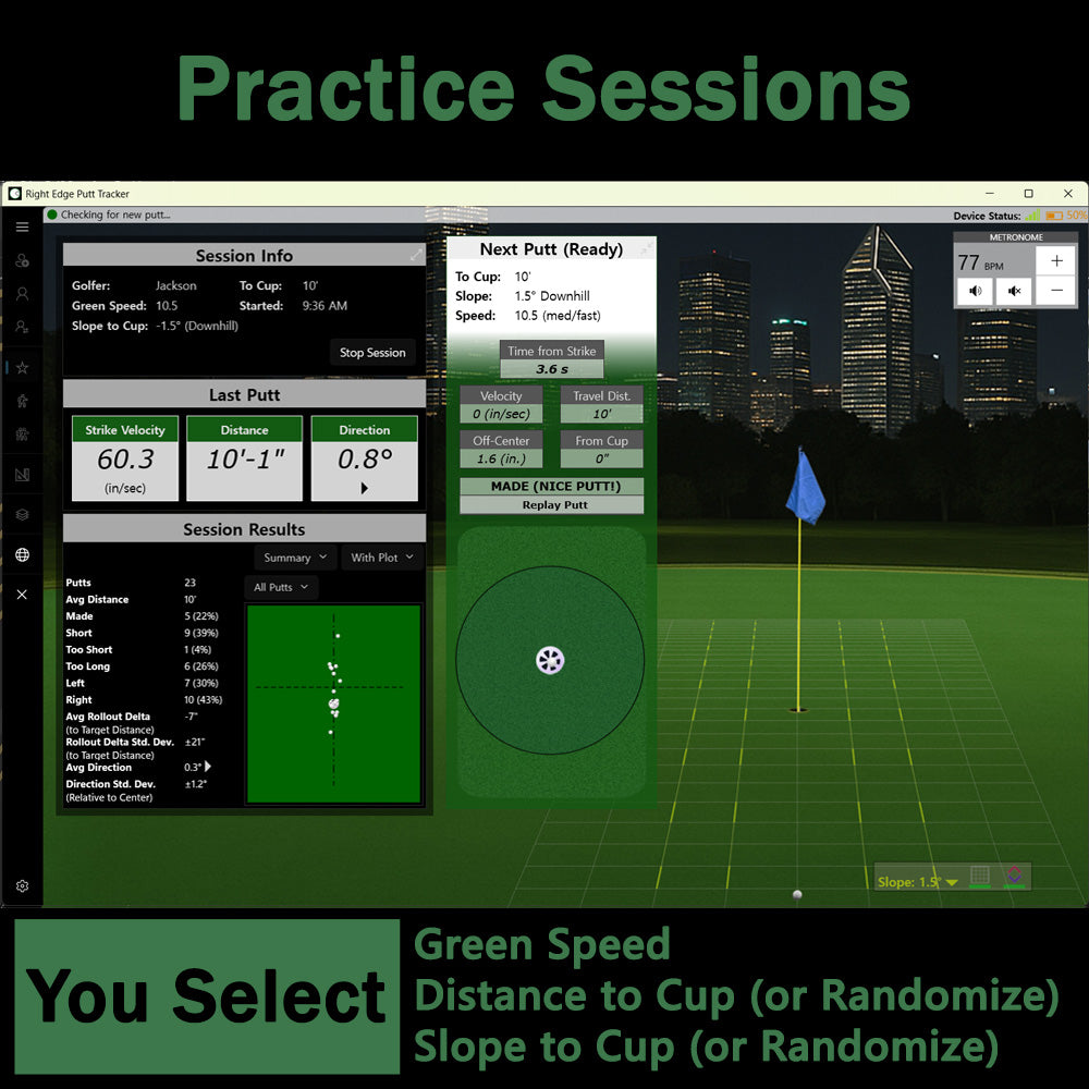 Right Edge Putt Tracker